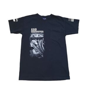 Oxford Turner 550 Washington Mens M Teamsters Union Promo T Shirt Black 1 Pocket